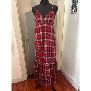 XXI Forever 21 Plaid Maxi dress. Size Small Petite